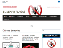 Tablet Screenshot of eliminarplagas.com